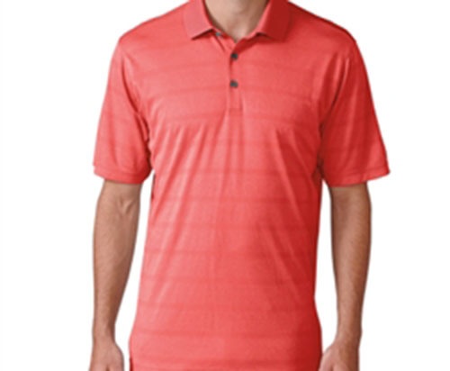 Ashworth Plaited Interlock Stripe Short Sleeve Polo Shirt (M) AE9536 Red