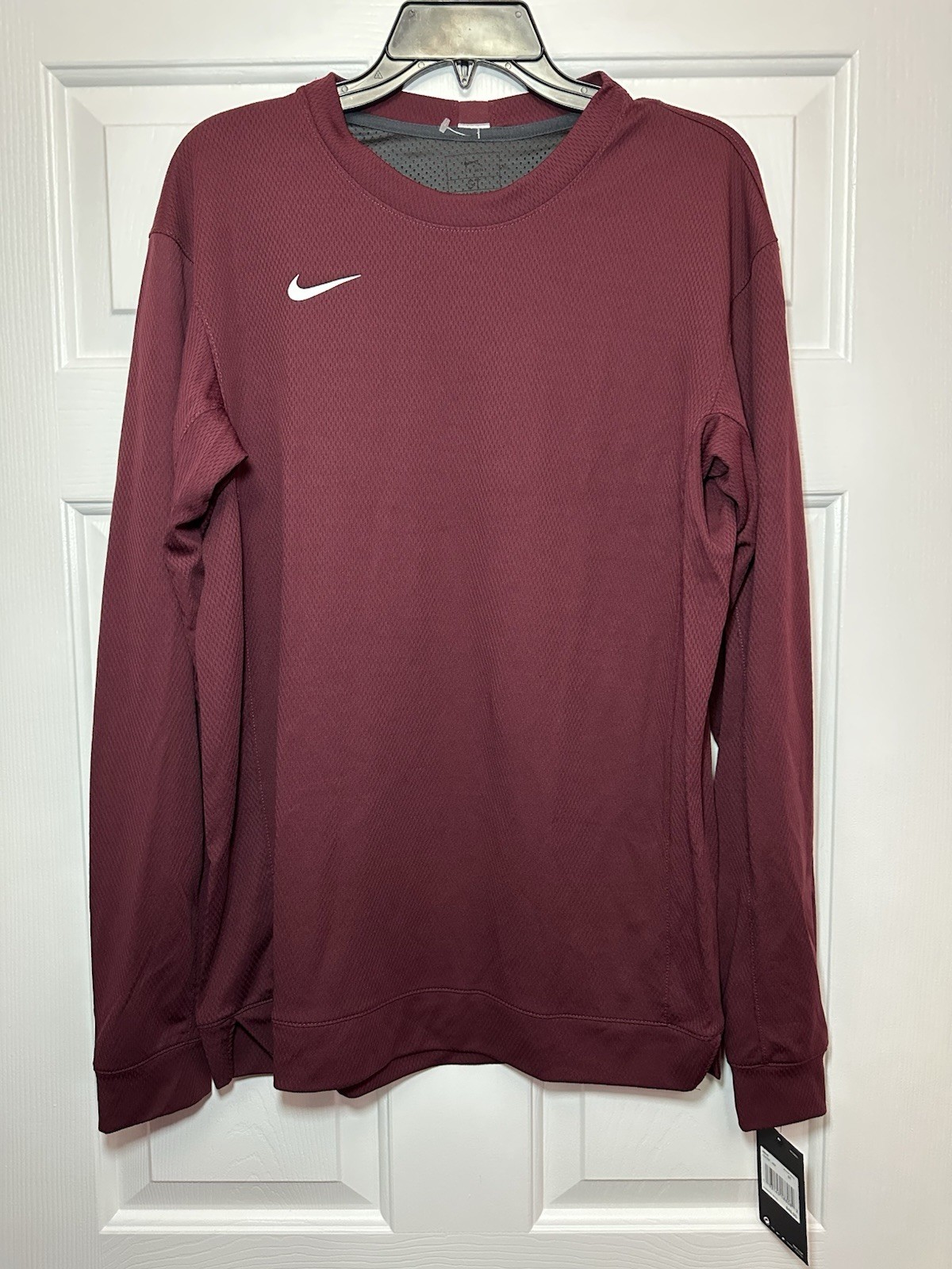 Sz ST Nike Team Dri-Fit Basketball Long Sleeve Classic Mesh Shirt Men CI4766-669 gallery