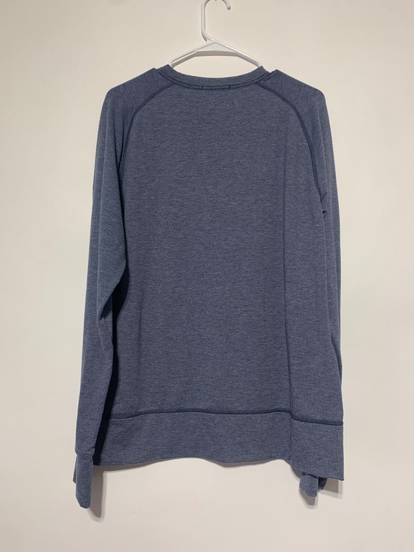 Smartwool Men Size L Blue Active Reset Crewneck Sweatshirt Pullover Top gallery