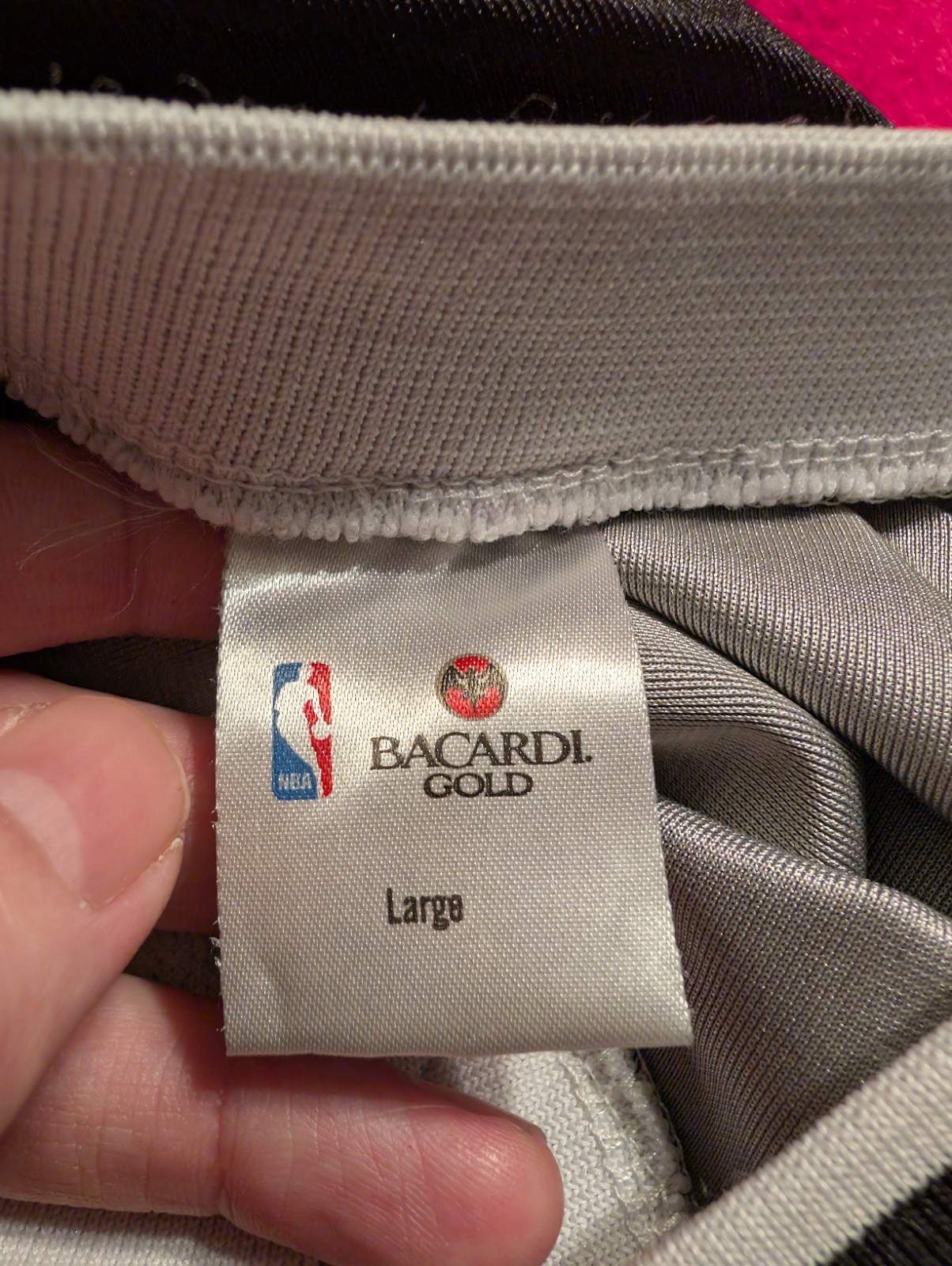 NBA Bacardi Gold Rum #62 Promotional Basketball Jersey Mens Large Black Gold gallery