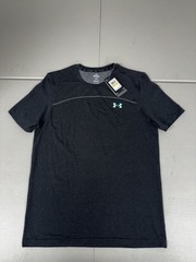Under Armour Men’s Seamless Rush SS Jersey Black Fitted 1382799-001 NEW Size M