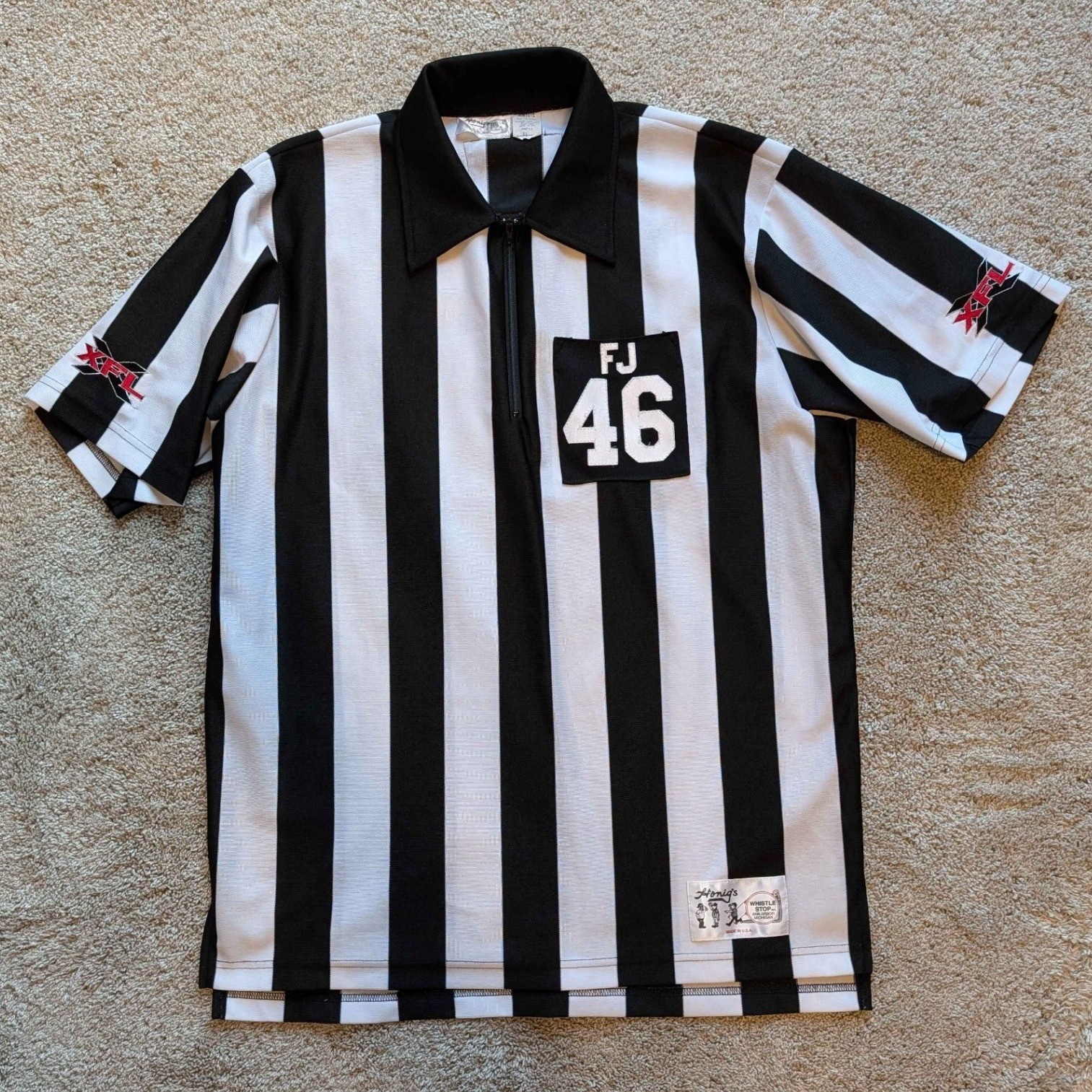 2001 XFL Referee Jersey Mens XL Field Judge 46 gallery
