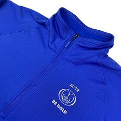 The North Face Men’s 1/4 Zip Thermal Fleece Lined Pullover Blue • Large