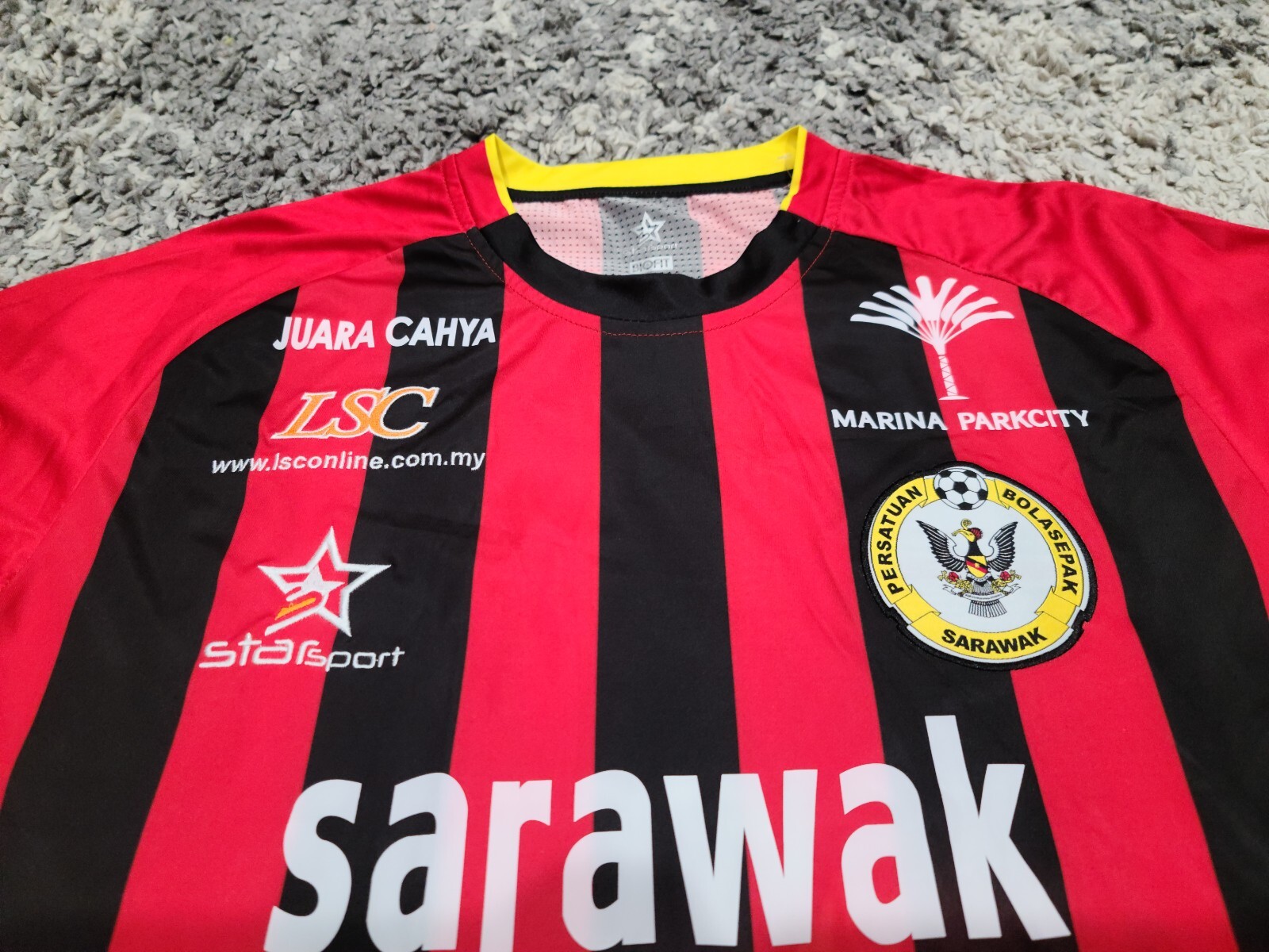 Starsport Biofit Sarawak FA 2014 2015 Futbol Soccer Jersey Men Size 2XL Striped gallery