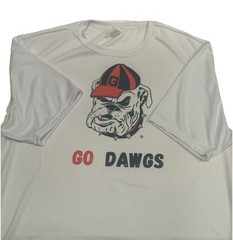 Georgia Bulldogs Football Go Dawgs Dri-fit Shirt Large White