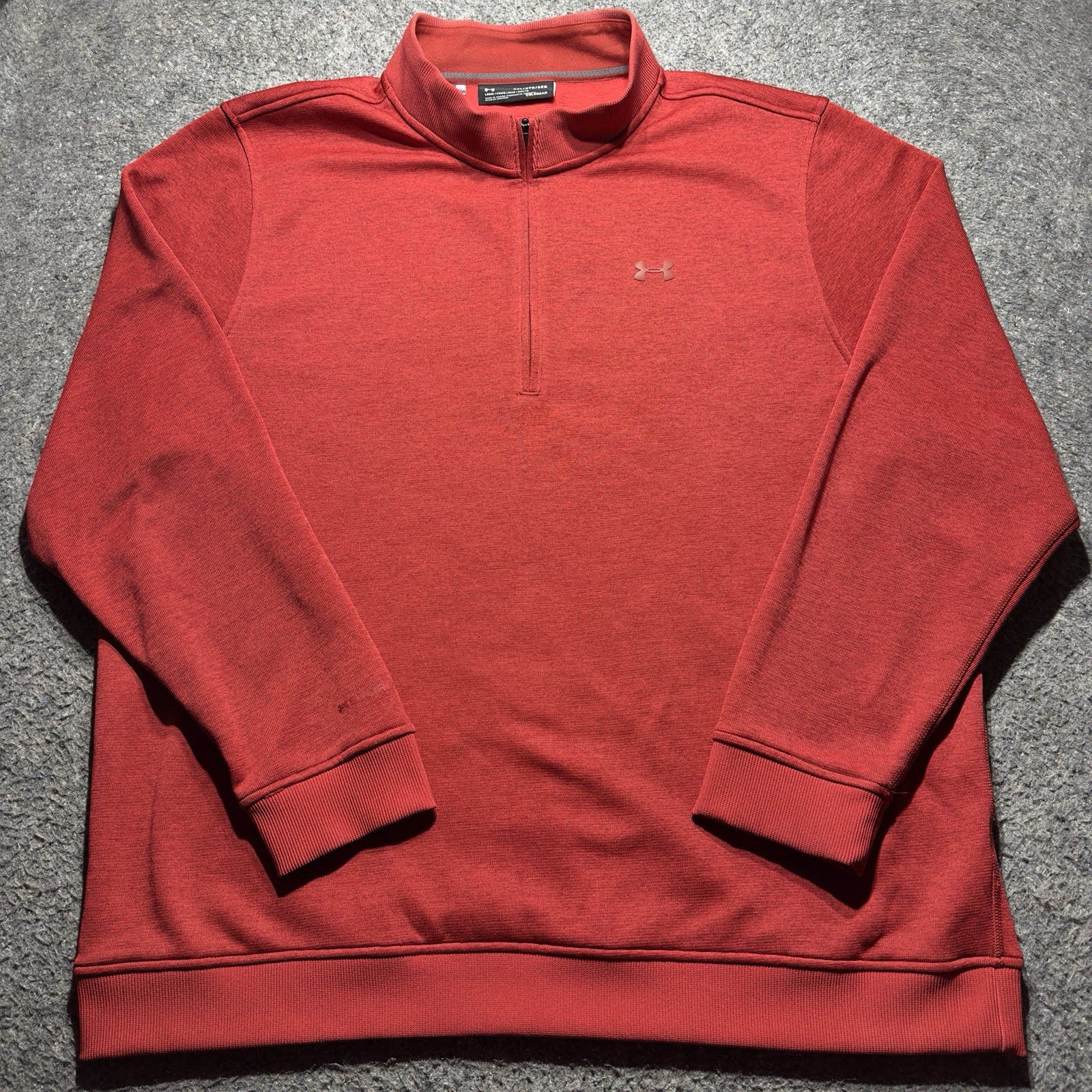 Under Armour Storm Coldgear Fleece Pullover Mens 3XL Red 1/4 Zip Activewear gallery
