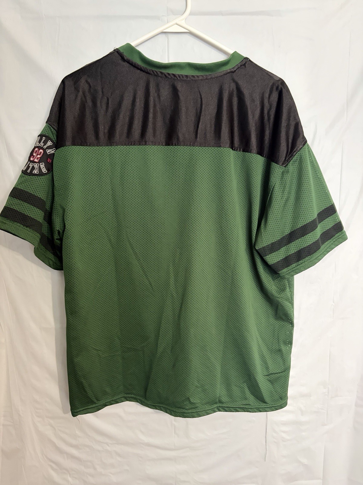 All Star Division Men's Green/Black Mesh V-Neck Jersey #92 BKLYN Size 87 gallery