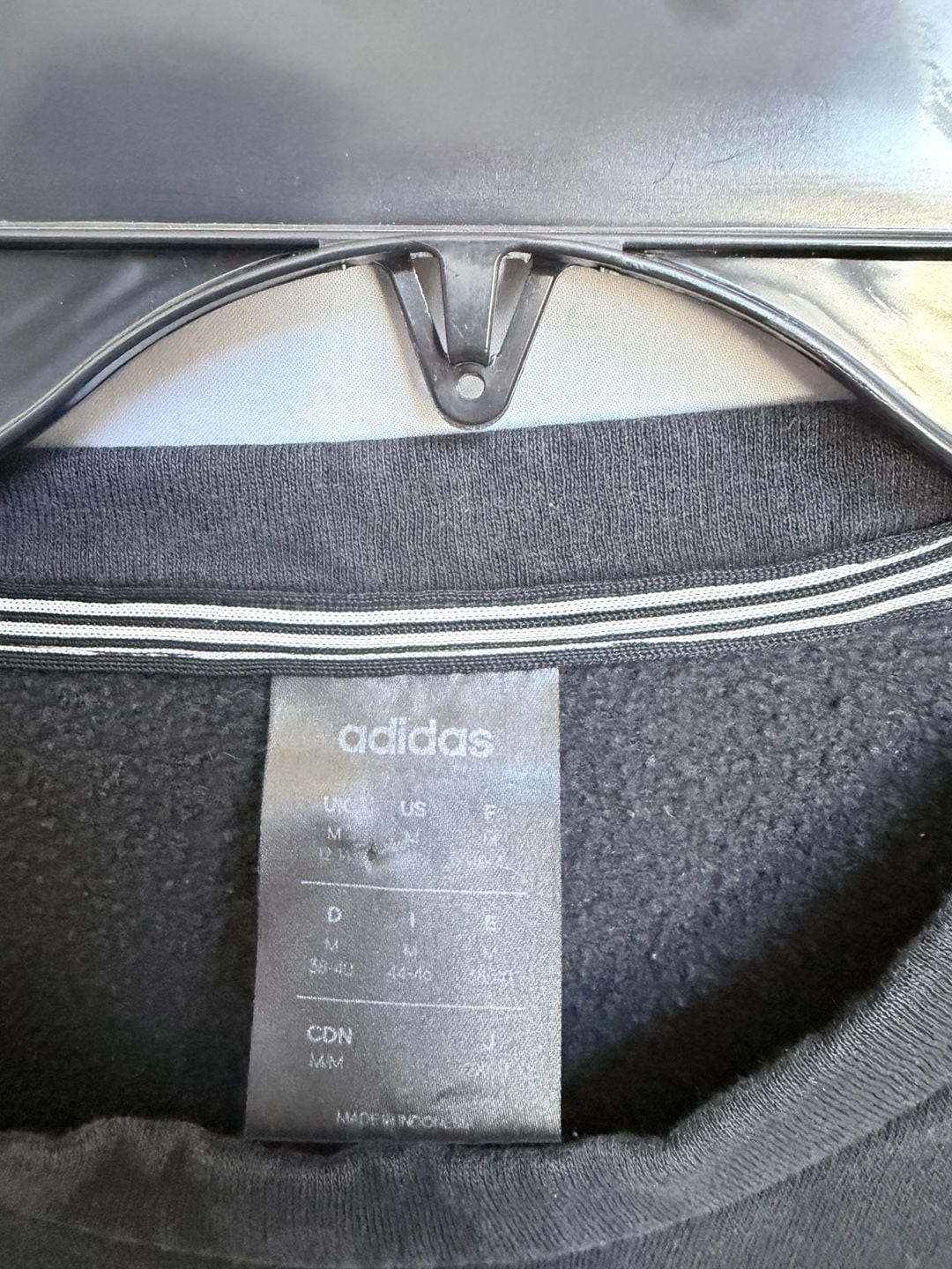 Adidas Women's Essentials Fleece 3-Stripes Crewneck Sweatshirt Black gallery