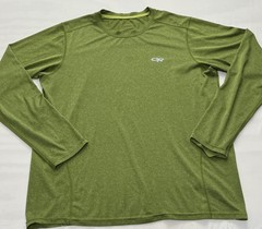 Outdoor Research Shirt Mens Large Green Ignitor Long Sleeve Crew Neck Activewear