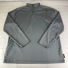 SCOTTeVEST 1/4 Zip TEC Lightweight Gray Pullover w/ Zipper Pockets Men’s XL