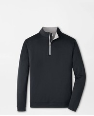 Peter Millar Size XL Crown Sport Perth Performance Quarter-Zip, Black, NWT