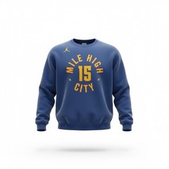 Jordan Brand Denver Nuggets Mile High City Nikola Jokic #15 Crewneck Sweatshirt
