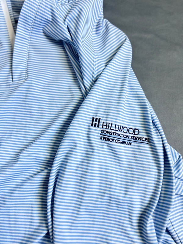 Holderness & Bourne Golf Pullover Mens XXL Blue White Strip Tailored Fit 1/4 Zip gallery