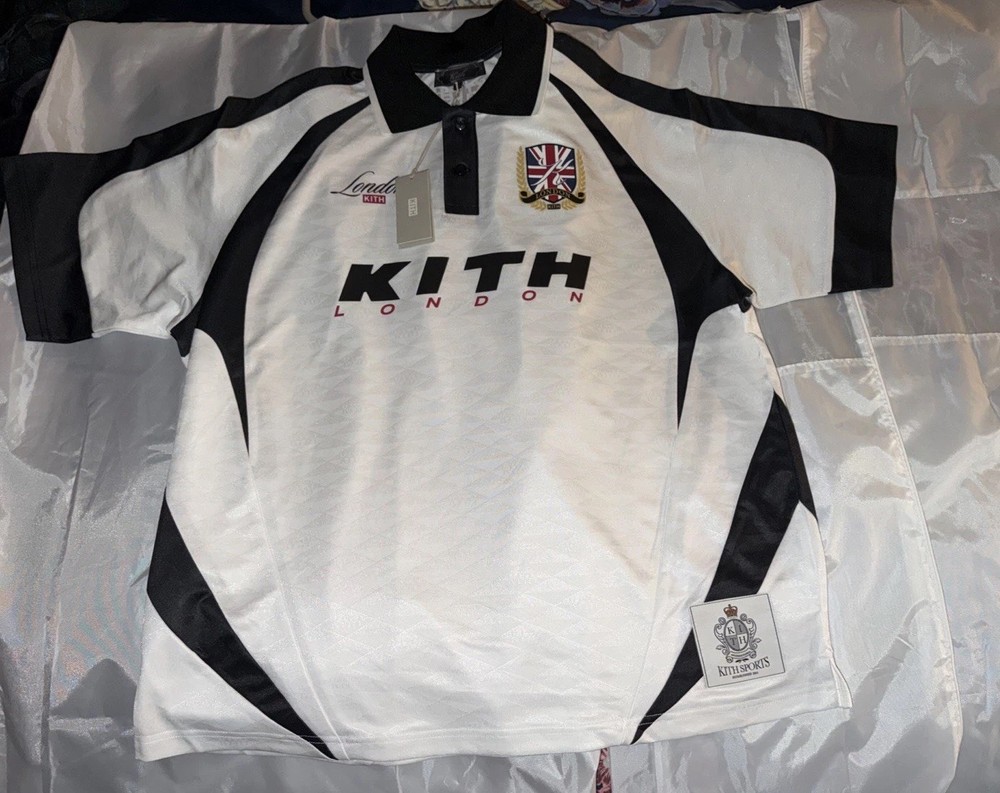 NWT - Kith London Polo Soccer Jersey Sports - White Men's Size XL Extra Large