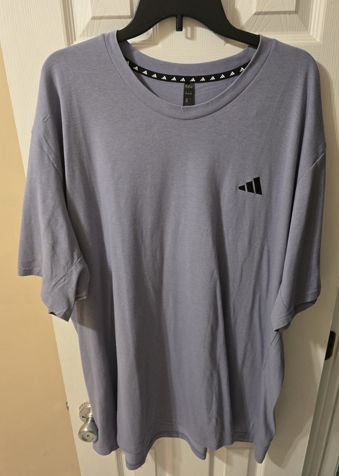 Adidas Men's 3XLT Training Essentials T-Shirt Violet Lavender 3XL TALL NEW NWT gallery