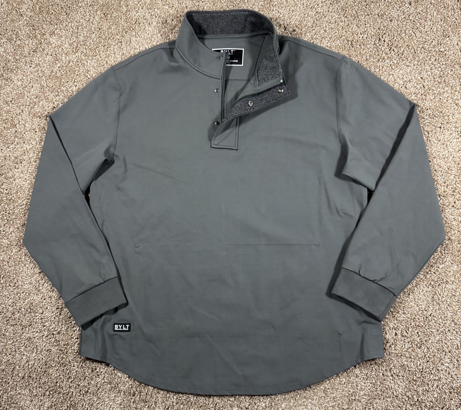 BYLT Elite Fairway Pullover Performance Jacket Men’s Size 2XL Gray Golf Stretch gallery