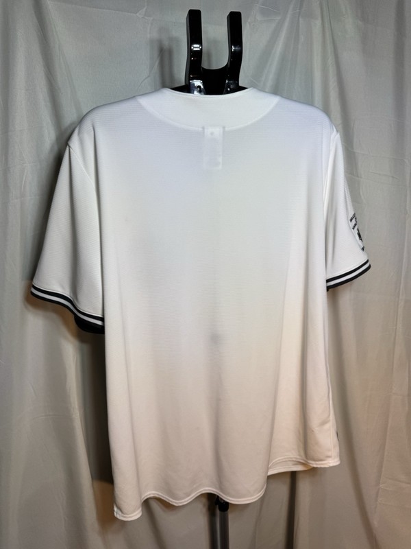 Harley-Davidson White Baseball Jersey Willie G Logo Daytona Beach Dealer Mens XL gallery