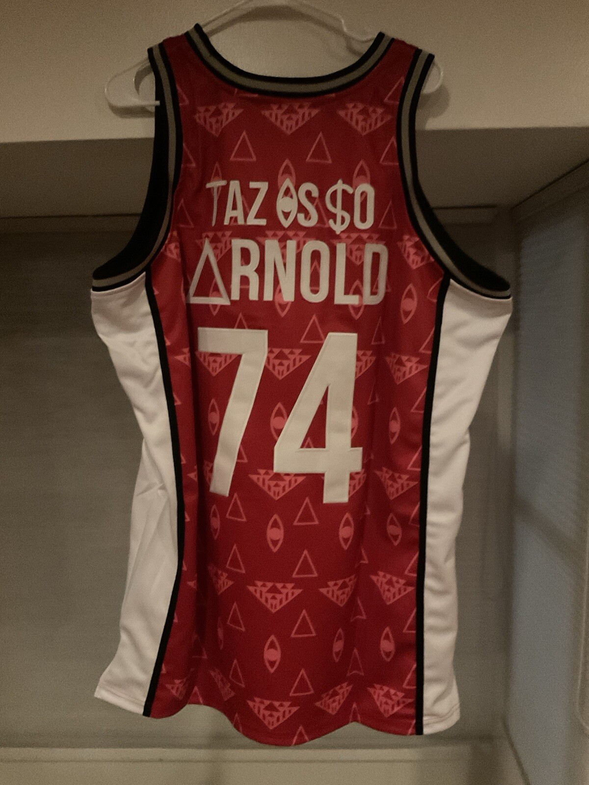 Headgear Classics NBA Youngboy Red TISA Monogram Jersey 3xl NEW MSRP $110 gallery