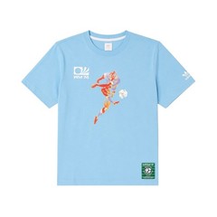 Adidas World Cup T-Shirt Size L Blue WM74 Rare Casaul Short Sleeve Dead Stock