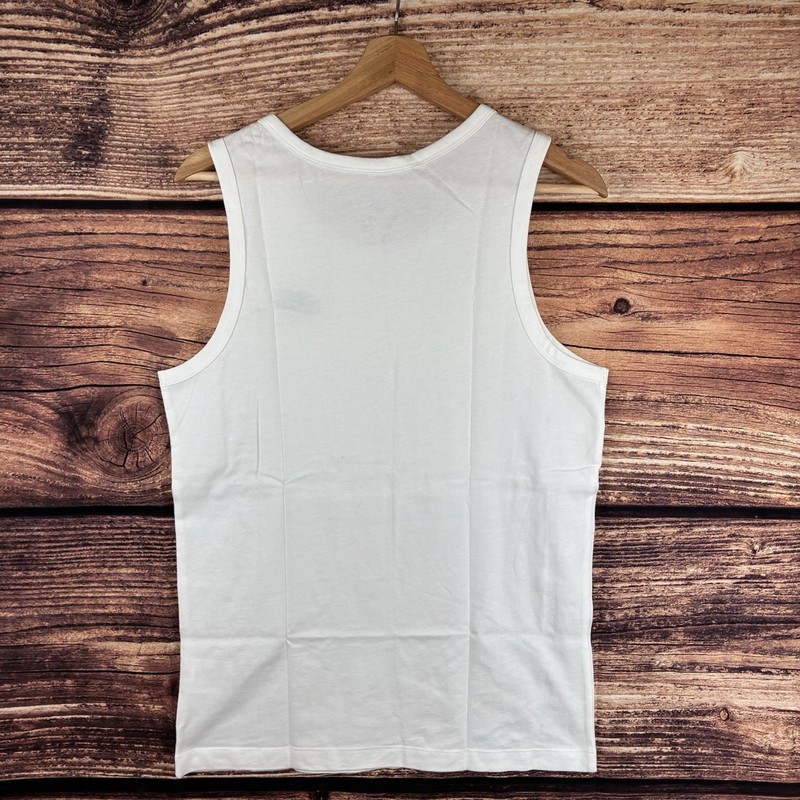 Nike Sportswear Club Men's Tank Top White Sleeveless Shirt S BQ1260-100 NWT gallery