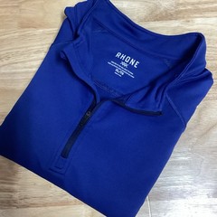 Mens Rhone Session 1/4 Zip Performance Pullover – XL- Navy