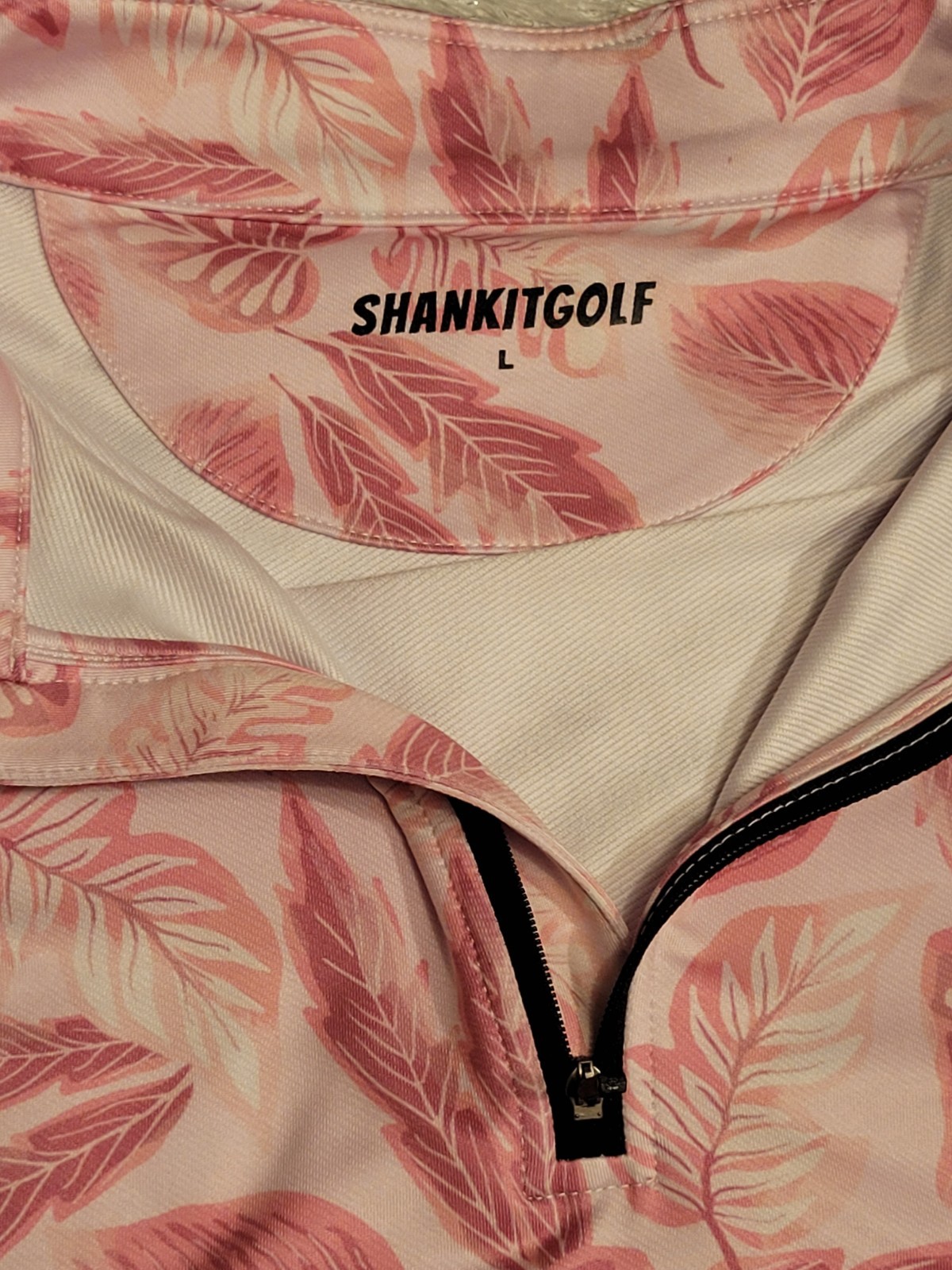 Shankit Golf Quarter Zip Pullover Tropical Print Men's Size Large gallery