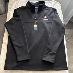 Cremieux Men’s Big & Tall Black XLT 1/4 Zip Pullover Viper Logo