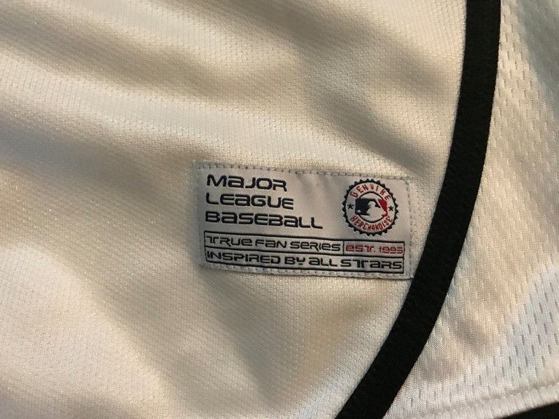 True Fan Adult MLB Florida Marlins White Baseball Jersey Button Shirt XL Sewn gallery