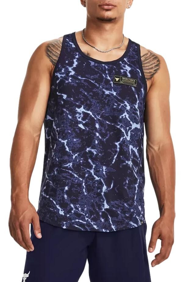 Under Armour Men's Project Rock Iso-Chill Muscle Tank (Midnight Navy) 1380111 gallery