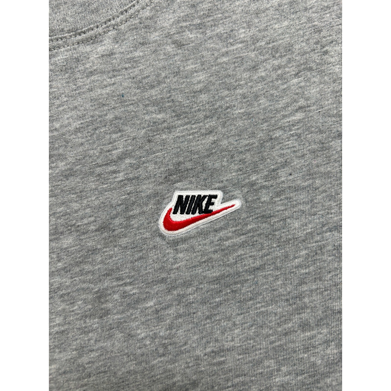 Nike Mens Loose Fit Embroidered Logo T-Shirt Heather Gray Medium gallery