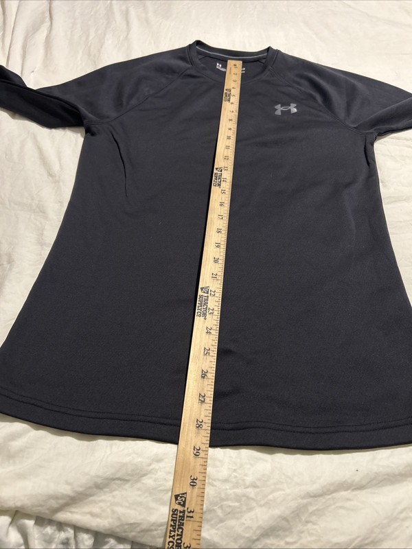 Under Armour Shirt Mens Medium Black Long Sleeve ColdGear Base 3.0 Fitted Top gallery