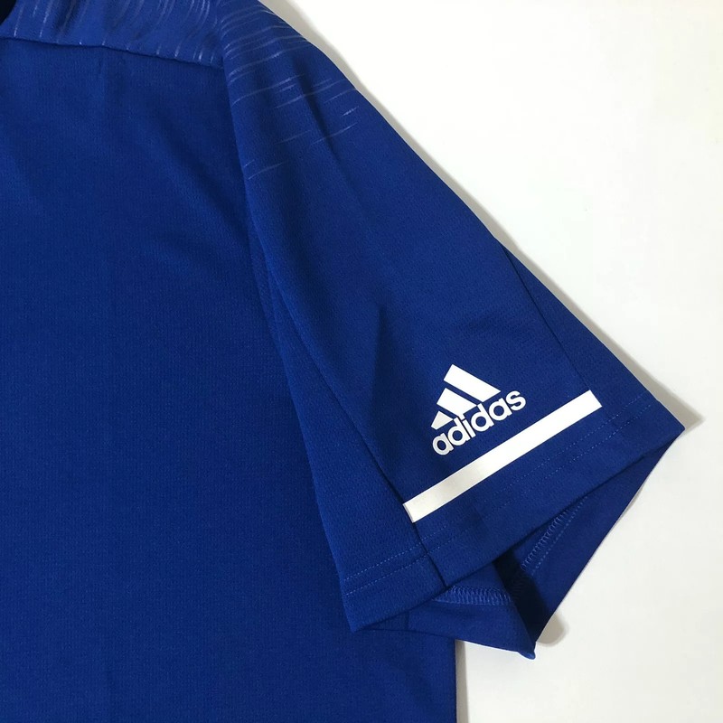 Adidas Mens Coach Polo Shirt 3 Button SS Logo Royal Blue/white Sz XL 💰65 gallery
