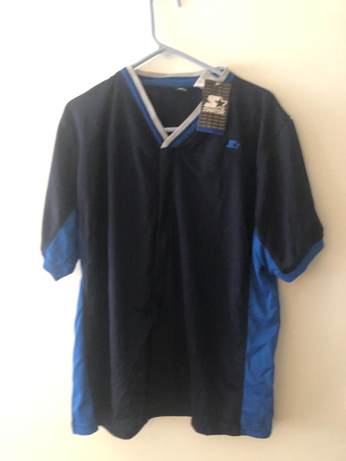 Vintage large STARTER Jersey ZIPPER Warm Up Basketball football Shirt new gallery