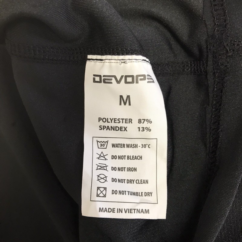 Devops Mens Size M Activewear Shirt Black Long Sleeve gallery