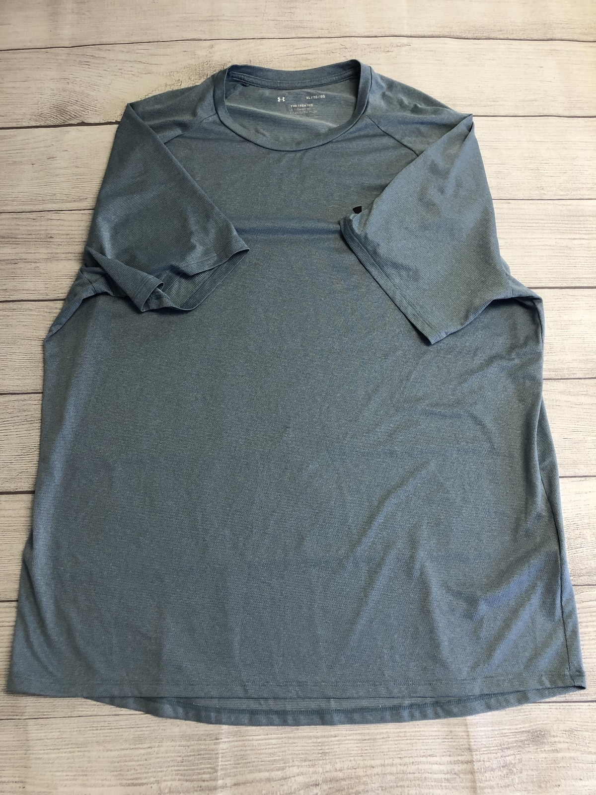 Under Armour Shirt Mens Extra Large Blue Gray The Tech Tee Athletic Performance gallery