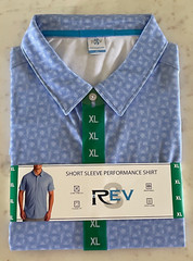 NWT Rev 3 Men’s Short Sleeve Performance Shirt Size XL Blue