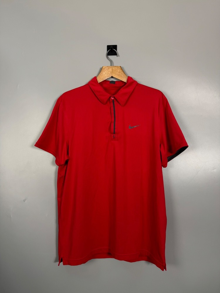Rare Mens Nike Federer RF 2010 Indian Wells & Hit for Haiti Tennis Polo Shirt XL