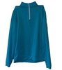 Peter Millar Pullover Mens M Turquoise 1/4 Zip Pullover Mock Neck Golf Wicking gallery