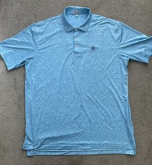 Peter Millar Summer Comfort Caddy Shack AOP Mens XL Polo Ozaukee Country Club