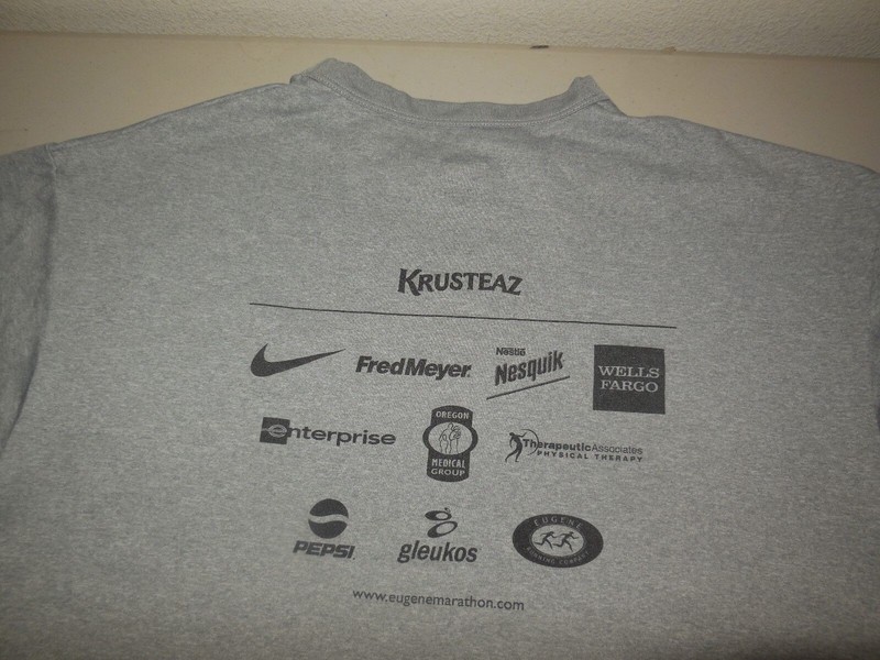 Nike Eugene Marathon 2008 T Shirt Running Steve Prefontaine Pre Lives Mens M gallery