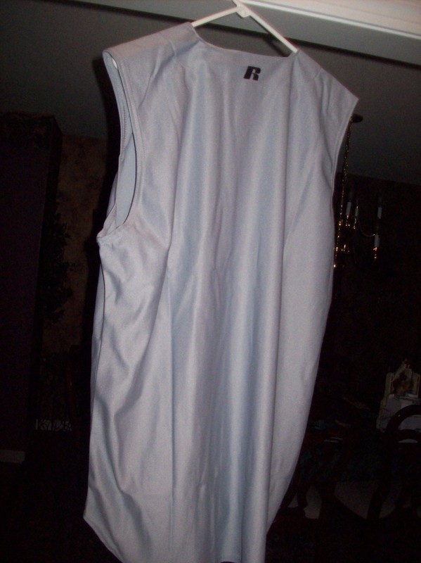 Russell Dri- Power Sleeveless Grey Baseball Shirt XL New with Tags Button Front gallery