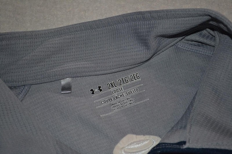 37287 Under Armour Golf Pullover Curing Kids Cancer Gray Polyester Size 2XL Mens gallery
