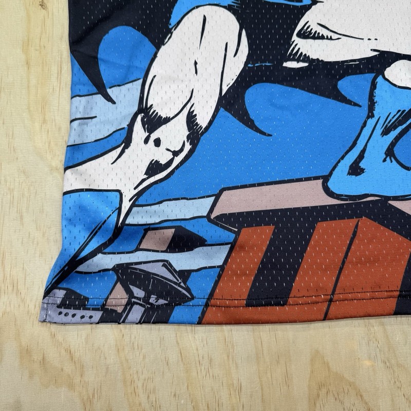 NEW LG Lids DC Batman Comic Big Print Mesh Basketball Jersey gallery