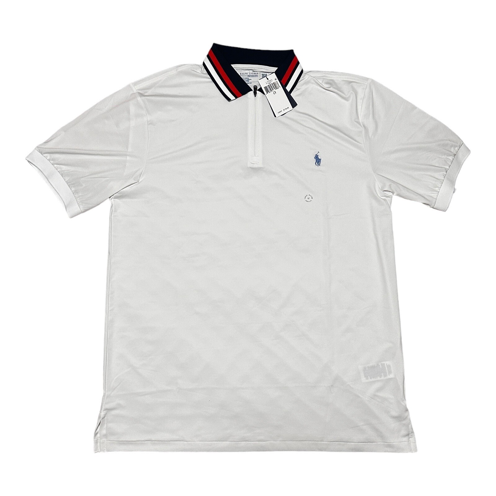 Ralph Lauren Performance Polo White Mens Sz Large - Tall New with Tags $148 MSRP gallery