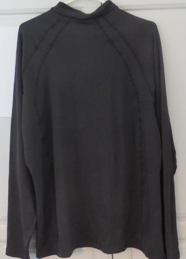 BATMAN Theme RUNNING MAN Road Race long sleeve active wear black shirt NWOT gallery