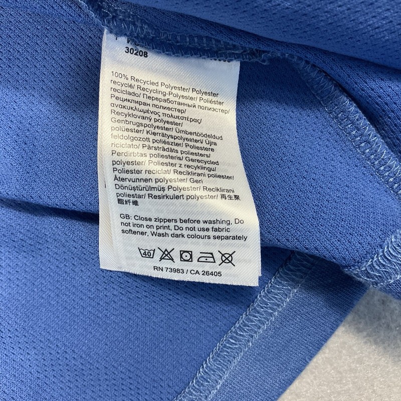 Helly Hansen 1/4 Zip Pullover Men’s 2XL Blue Outdoors Seabourn Logo On Sleeve LS gallery