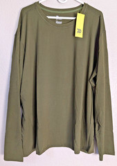 All in Motion Shirt Mens XXXL Extra Large Olive Athletic Gym Long Sleeve New