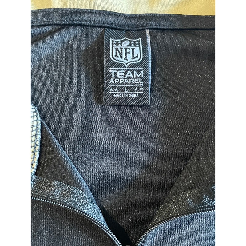 New Orleans Saints NFL Team Apparel Men Large Quarter Zip Pullover Shirt + Scarf gallery