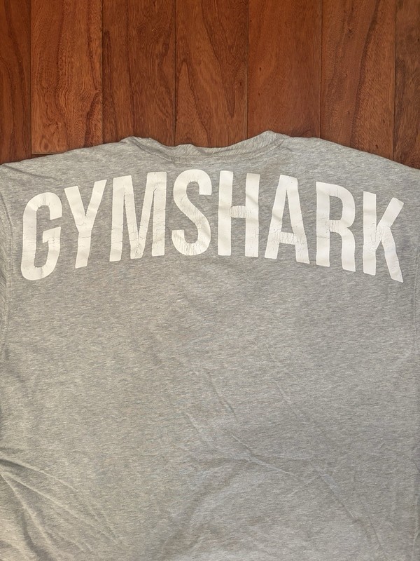 Gymshark T Shirt Mens Large Gray Thick Cotton Crew Neck gallery