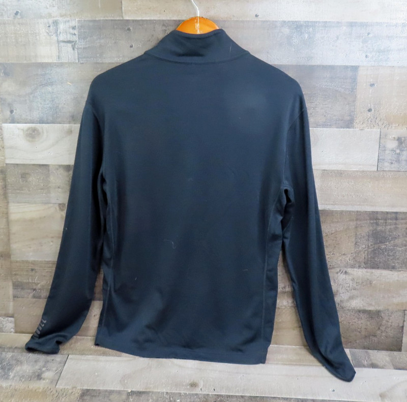 NOBULL Pullover Mens Medium Black Merino Wool 1/4 Zip Athletic Training Top gallery